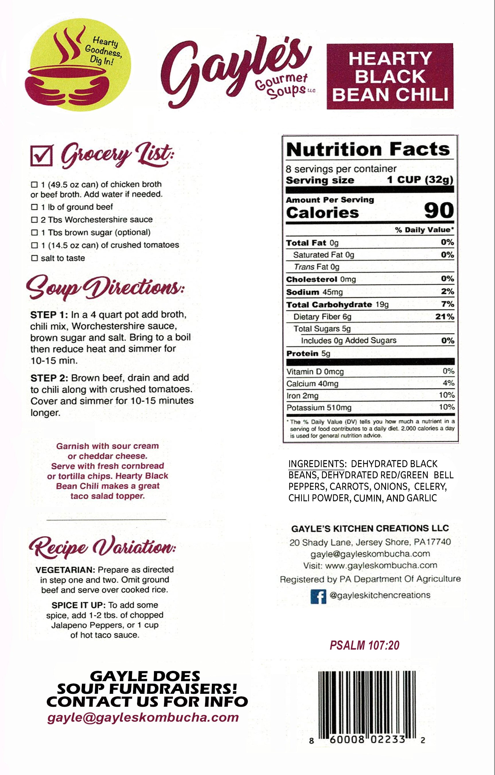 Hearty Black Bean Chili